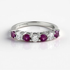 Anello in argento con Rodolite di Naktamunda
