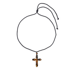 Collar con Ojo de tigre dorado