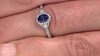 Gouden ring met een Blauwe Ceylon saffier (CIRARI)