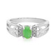 Bague en argent et Chrysoprase impériale