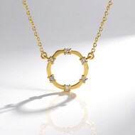 Collier en argent et Diamant champagne I2 (de Melo Essence)