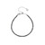 Bracciale in argento con Diamante Nero (Adela Silber)