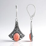 Orecchini in argento con Rodocrosite (Jones Lee)