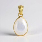 Ciondolo in argento con Labradorite Bianca