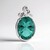 Ciondolo in argento con Fluorite Blu Caraibico
