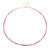 Collar en plata con Turmalina rosa de Nigeria