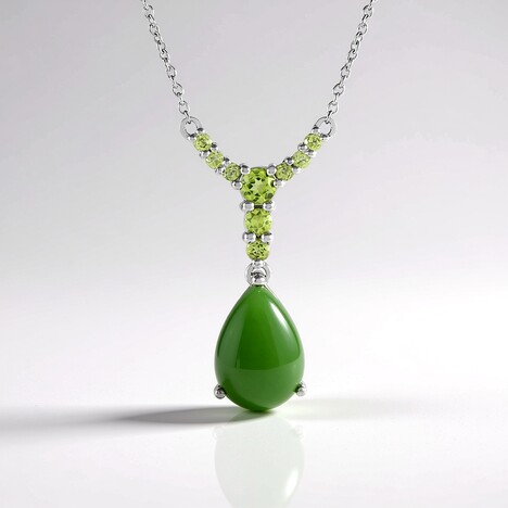 Collier en argent et Jade du Canada