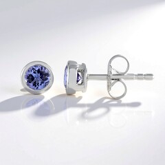 Orecchini in argento con Tanzanite