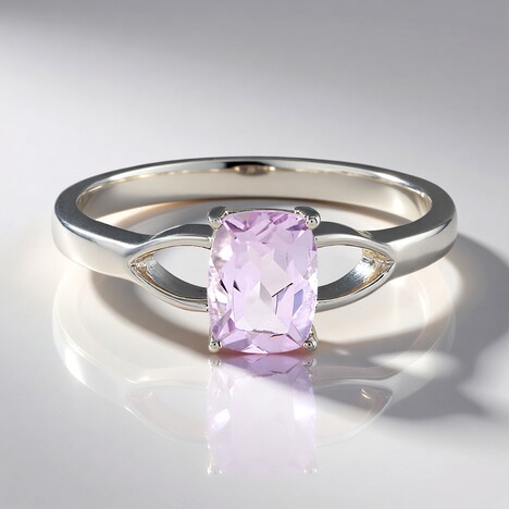 Anello in argento con Ametista Rose de France