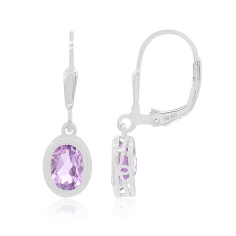 Amethyst-Silberohrringe