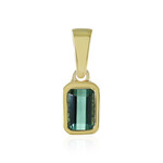 Benedito Green Tourmaline Silver Pendant (Adela Silber)