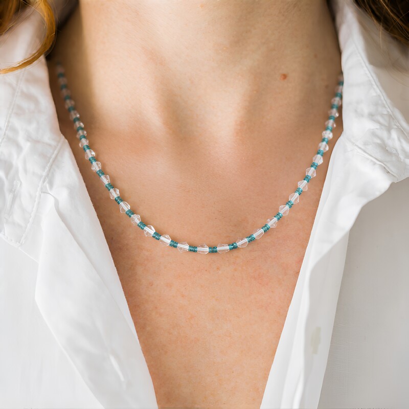 Collana in argento con Zircone (Riya)