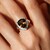 Bague en argent et Quartz fumé