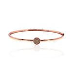 Brazalete en oro con Diamante rosa de Francia de Argyle SI1 (Annette)