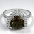 Anello in argento con Quarzo Fumè