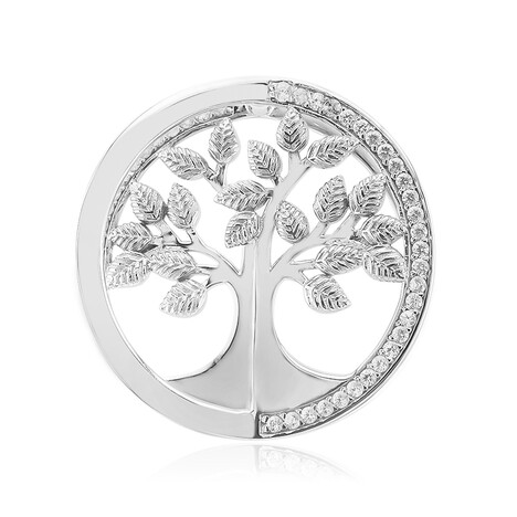 Zirkon-Silberanhänger