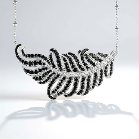 Collana in argento con Spinello Nero (Dallas Prince Designs)