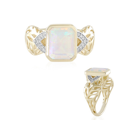 Anello in oro con Opale di Welo AAA (Ornaments by de Melo)