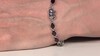 Brazalete en plata con Granate de Mozambique