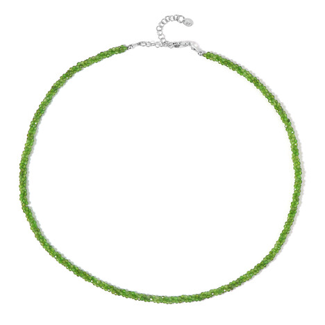 Collar en plata con Diópsido de Rusia