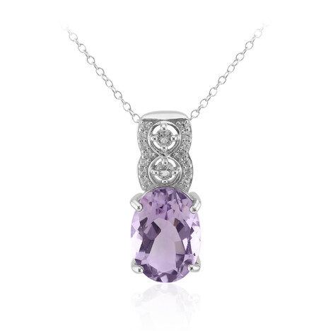 Bolivianischer Amethyst-Silberhalskette