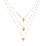 Collar en oro con Diamante champán I2 (de Melo Gold)