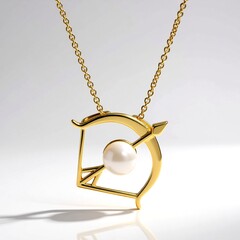 Collana in argento con Perla d'Acqua Dolce Bianca