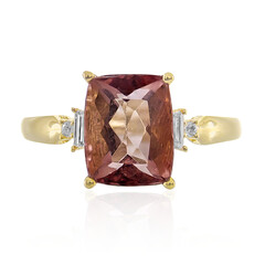 Bague en or et Fluorite rouge (CIRARI)