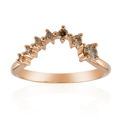 Anello in oro con Diamante Rose de France SI1 di Argyle