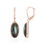 Pendientes en plata con Labradorita verde de Maniry (KM by Juwelo)