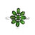 Anello in argento con Diopside Russo
