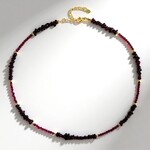 Collana in argento con Granato Mozambico
