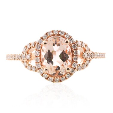 Bague en or et Morganite AAA de Madagascar (CIRARI)