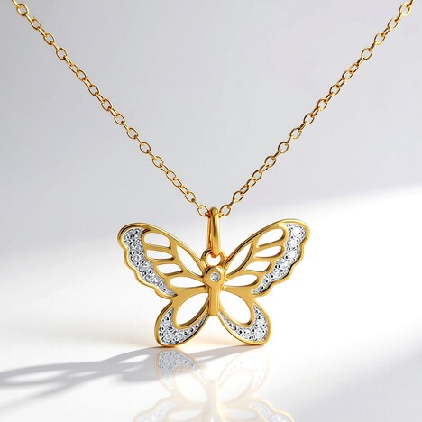 Collana in argento con Diamante I3 (I)