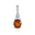 Orange Kyanite Silver Pendant