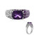 Amethyst Silver Ring
