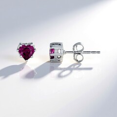Orecchini in argento con Rodolite di Naktamunda