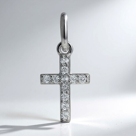 Ciondolo in argento con Topazio Bianco