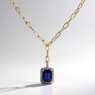 14K AAA Tanzanite Gold Necklace (CIRARI)