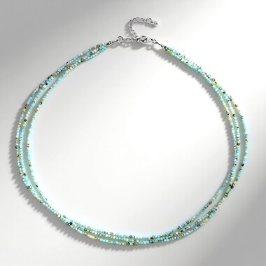 Collar en plata con Larimar