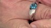 Anillo en plata con Topacio de Marambaia (de Melo)