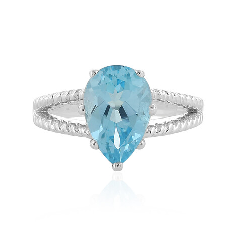 Anello in argento con Topazio Blu Cielo