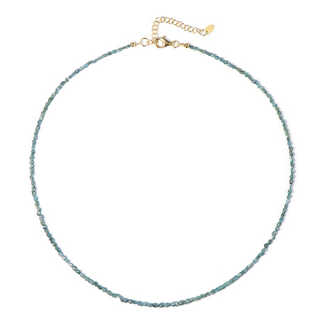 Blauer Diamant-Silberhalskette