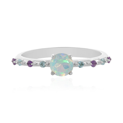 Bague en argent et Opale Welo