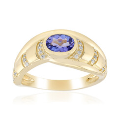 AAA-Tansanit-Goldring (de Melo Gold)