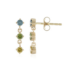 Orecchini in oro con Diamante Blu SI2