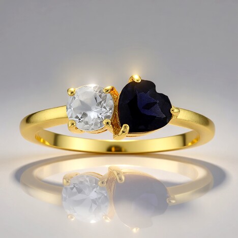 Anello in argento con Iolite