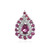 Rhodolite Silver Pendant