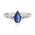 Bague en argent et Kyanite du Népal