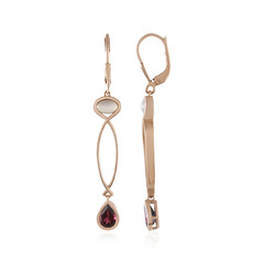 Pendientes en plata con Rodolita (KM by Juwelo)